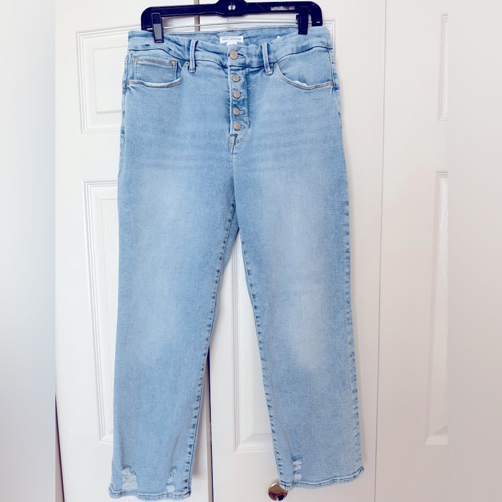 Good American Straight Leg Jeans